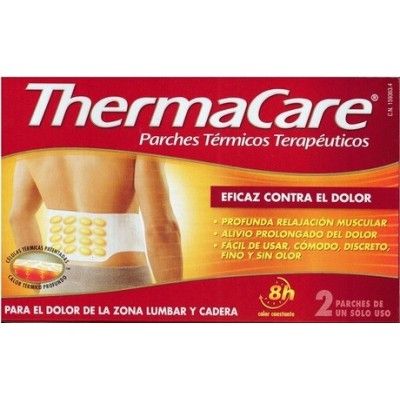 Thermacare Lumbar - 2 parches térmicos terapéuticos