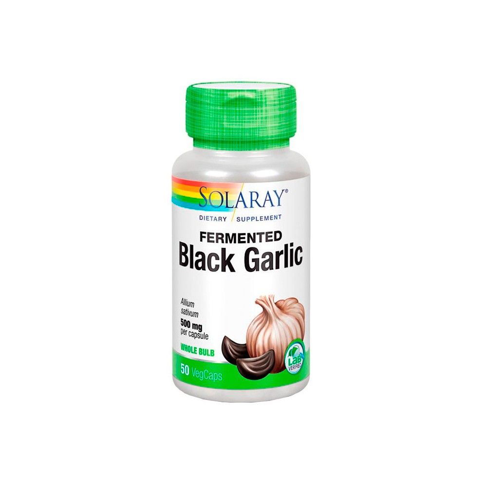 Fermented black garlic capsules/ Cápasulas de ajo negro fermentado