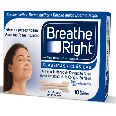 Antirronquidos: Breathe Right Tiras nasales Gde 30 uds