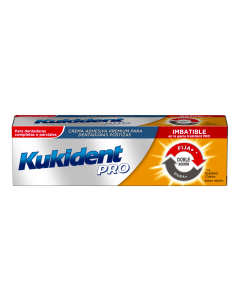 Kukident Pro Doble Acción Crema Adhesiva Protesis Dental 40g