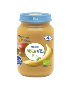 Naturnes Bio Manzana Y Platano Tarrito 120g Nestle