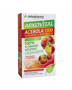 Acerola 1000 Vitamina C 30 Comprimidos Arkovital