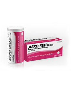 Aero Red 40mg Masticables 100 comp