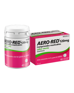Aero-Red® 120 mg Comprimidos Masticables Sabor Menta 40 comp
