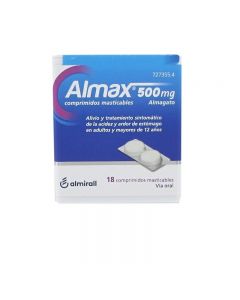 Almax 500mg 18 Comprimidos Masticables