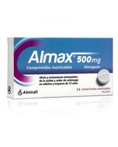 Almax 500mg 24 comp masticables