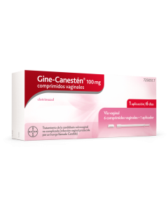 Gine-Canestén 100mg 6 Comprimidos Vaginales + 1 Aplicador Bayer 
