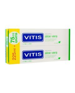 Pasta dentífrica Vitis Aloe Vera sabor menta duplo 300 ml