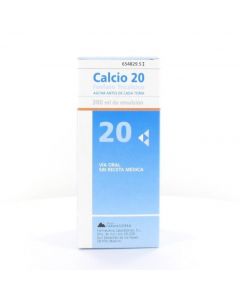 Calcio 20 Emulsión, 1 frasco de 300 ml	