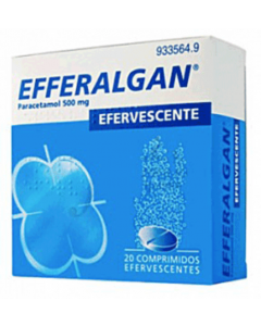 EFFERALGAN 500 mg COMPRIMIDOS EFERVESCENTE