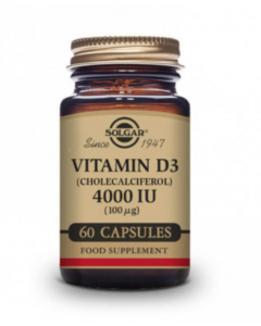 Vitamina D3 60 Cápsulas Solgar