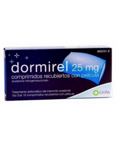 Dormirel 25 mg Comprimidos Recubiertos Con Película 16 Comprimidos