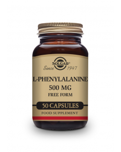 L-Fenilalanina 500 mg - 50 Cápsulas vegetales Solgar