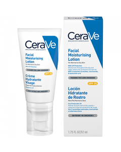 CeraVe Loción Hidratante Facial Protección Solar SPF25 52ml