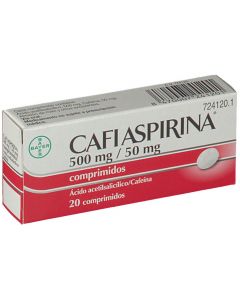 Cafiaspirina 500mg/50mg 20 comprimidos