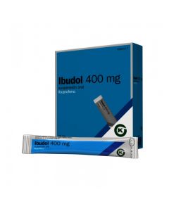 Ibudol 400mg Suspención Oral Ibuprofeno 20 sobres con 10ml