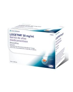 Locetar 50 mg/ml Barniz Uñas Medicamentoso 1 Frasco 5ml