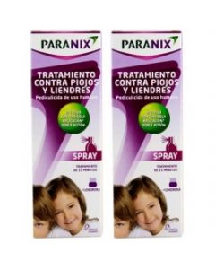Paranix Spray Tratamiento contra Piojos y Liendres Pack Familiar 2 botes x 100 ml