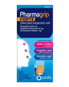 Pharmagrip Forte Polvo En Suspensión Oral 10 Sobres 