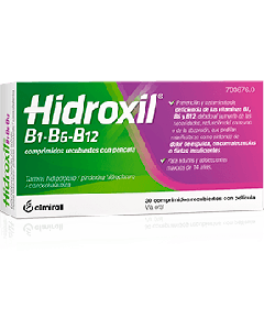 Hidroxil B1-B6-B12 Comprimidos Recubiertos Con Pelicula, 30 comprimidos