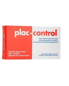 Plac Control Revelador de Placa Dental 20 comprimidos