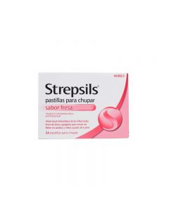 Strepsils 24 pastillas Para Chupar Fresa