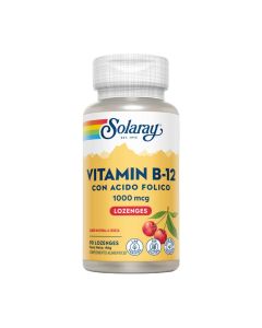 Vitamina B12 Acido Folico 90 Comprimidos Solaray