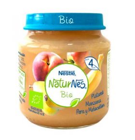 Naturnes Bio Plátano, Pera, Manzana Y Melocotón 120g Nestle