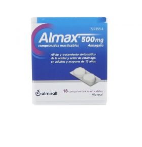 Almax 500mg 18 Comprimidos Masticables