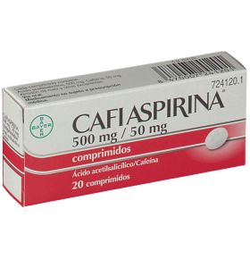 Cafiaspirina 500mg/50mg 20 comprimidos