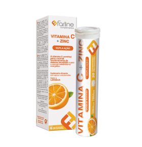 Vitamina C + Zinc 20 Comprimidos Efervecentes Farline