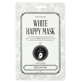 White Happy Mask Sheet Kocostar