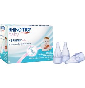 Rhinomer Baby Narhinel Confort Aspirador Nasal 8 Recambios Blandos