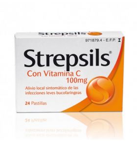 Strepsils 24 Pastillas Para Chupar Con Vitamina C