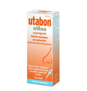 Utabon Niños 0,25 mg/ml Gotas Nasales En Solución, 1 frasco de 15 ml	